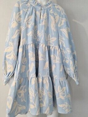 STINE GOYA Blue & White Jacquard Sweater - STINE GOYA